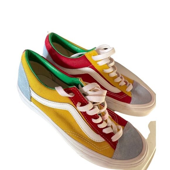 Vans Yatch club Old Skool color block low top lace-up skate shoes canvas 5.5 - Picture 7 of 9